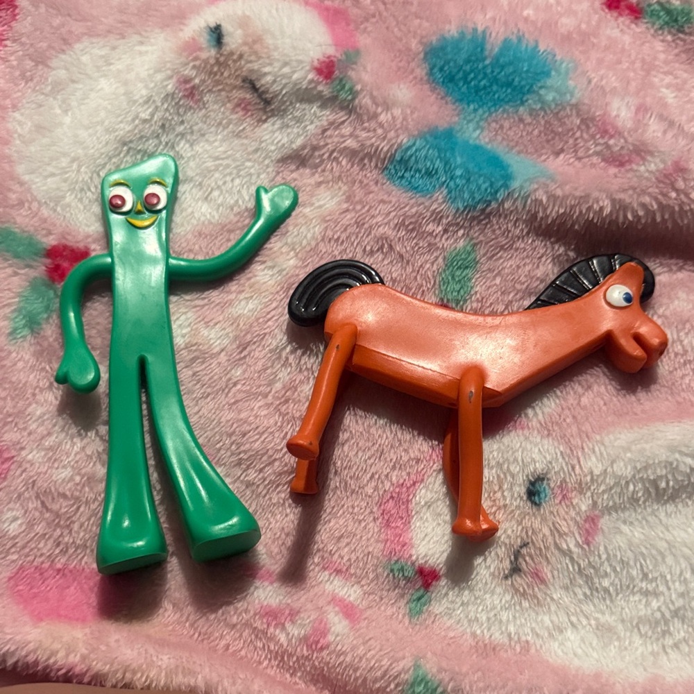 Orange Toy Horse with Black Mane